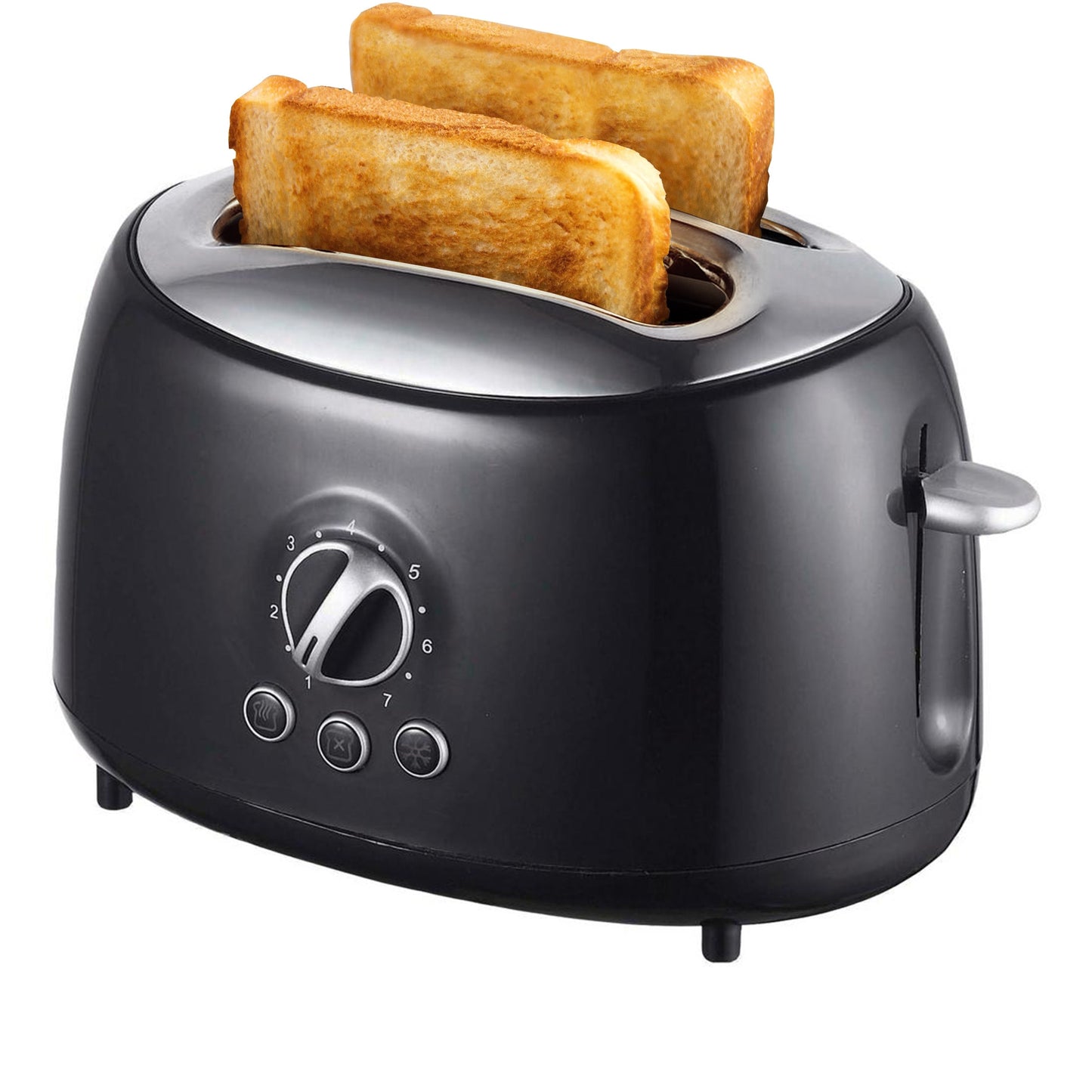 Brentwood Cool Touch 2-Slice Extra Wide Slot Retro Toaster in Black LuxuryLifeWay Online Store