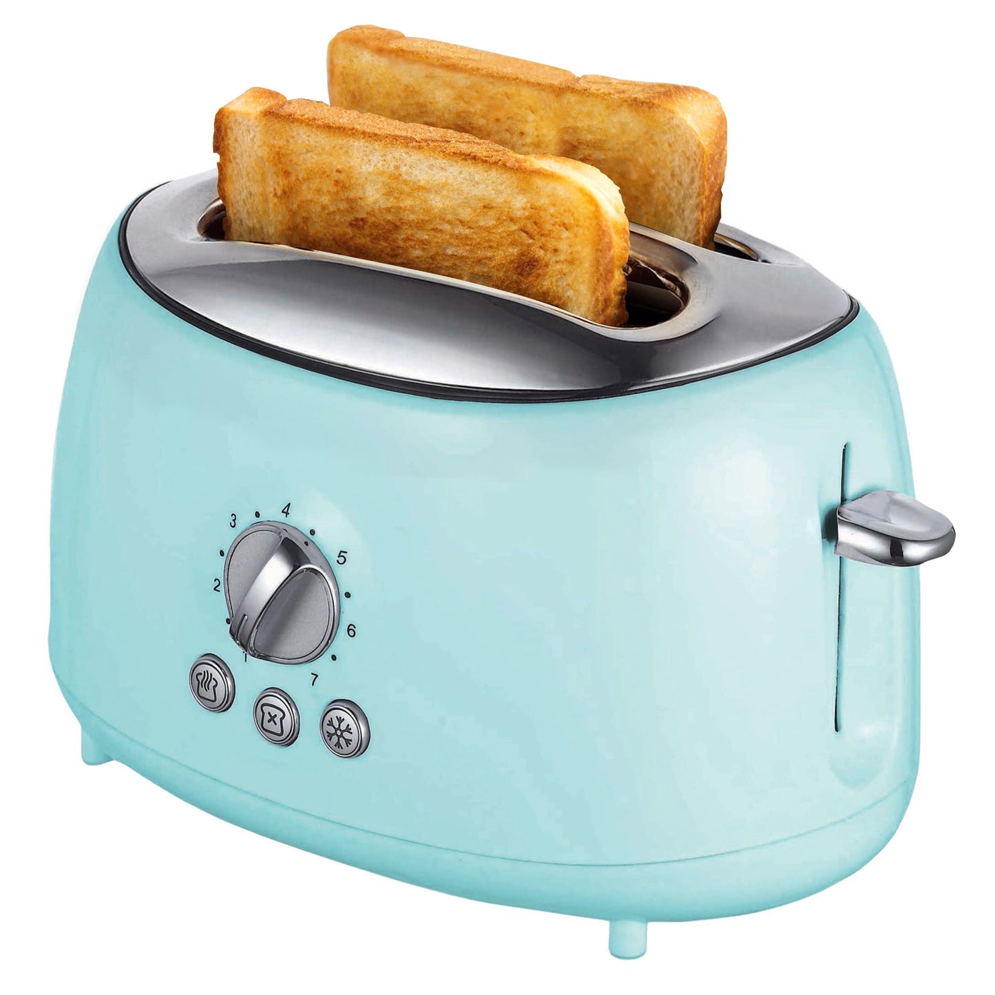 Brentwood Cool Touch 2-Slice Extra Wide Slot Retro Toaster in Blue LuxuryLifeWay Online Store