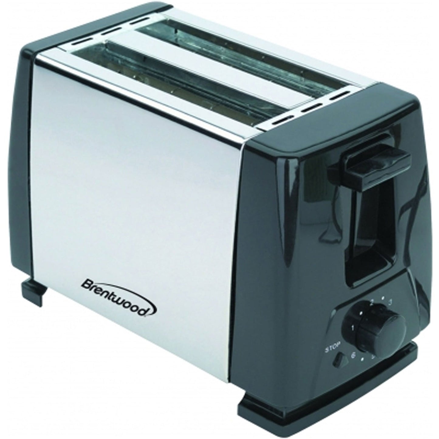 Brentwood 2-Slice Toaster (Stainless Steel and Black) LuxuryLifeWay Online Store