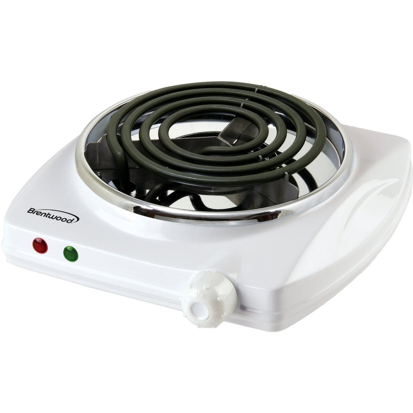 Brentwood Electric 1000W Single Burner (White) LuxuryLifeWay Online Store