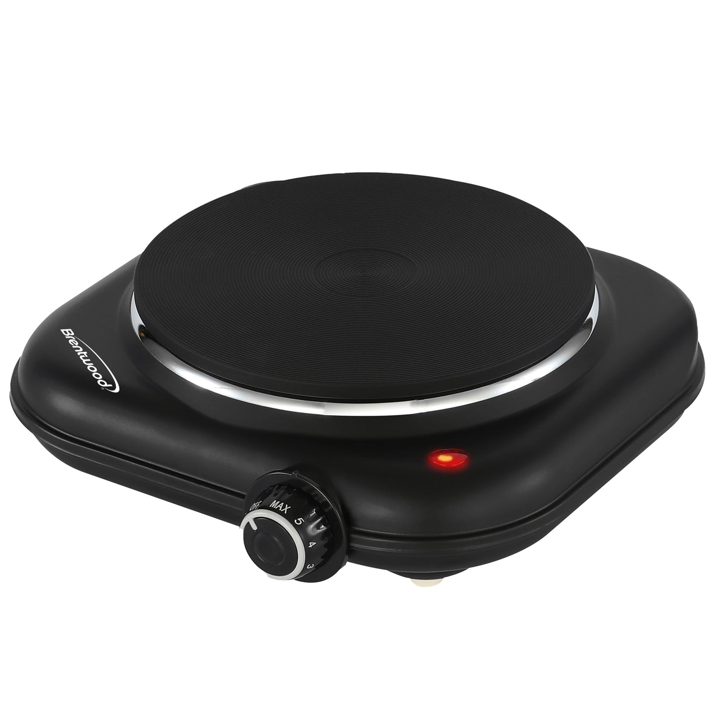 Brentwood 1100w Single Cast Iron Burner Hot Plate Black LuxuryLifeWay Online Store