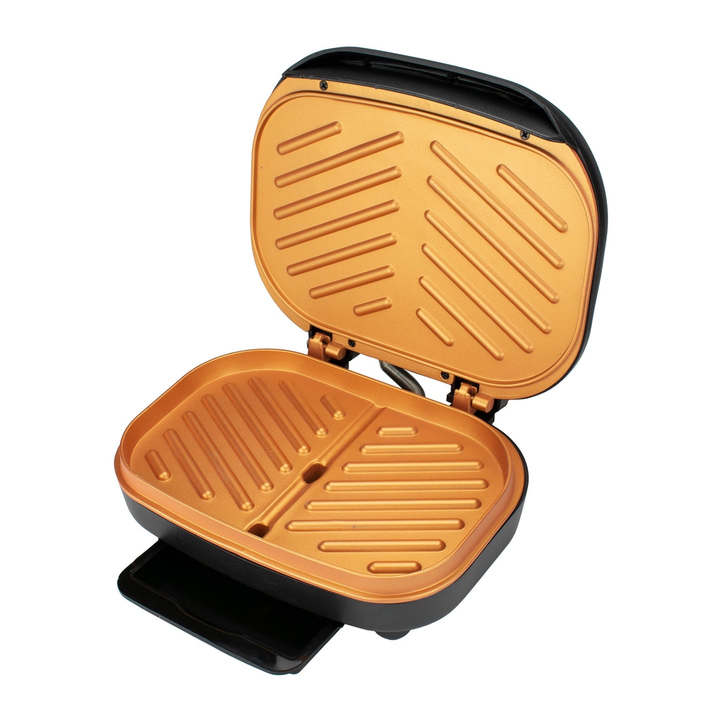 Brentwood TS-606BK 2-Serving Non-Stick 750w Indoor Electric Copper Grill and Panini Press in Black LuxuryLifeWay Online Store