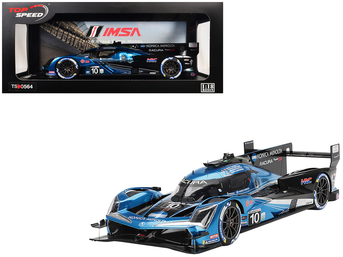 Acura ARX-06 GTP #10 Filipe Albuquerque - Marcus Ericsson - Brendon Hartley - Ricky Taylor "Wayne Taylor Racing with Andretti" IMSA "24 Hours of Daytona" (2024) 1/18 Model Car by Top Speed LuxuryLifeWay Online Store