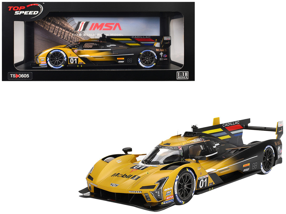 Cadillac V-Series.R #01 Sebastien Bourdais - Scott Dixon - Renger van der Zande "Cadillac Racing" 2nd Place "12 Hours of Sebring" (2024) 1/18 Model Car by Top Speed LuxuryLifeWay Online Store