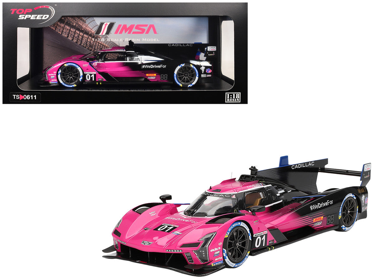 Cadillac V-Series.R #01 Sebastien Bourdais - Scott Dixon - Renger van der Zande "Cadillac Racing" Winner IMSA "Petit Le Mans" (2024) 1/18 Model Car by Top Speed LuxuryLifeWay Online Store
