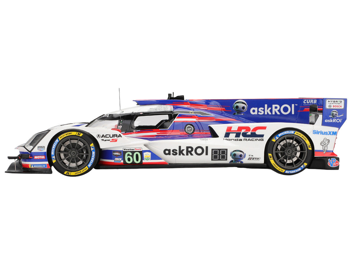 Acura ARX-06 GTP #60 Tom Blomqvist - Colin Braun - Scott Dixon - Felix Rosenqvist "Acura Meyer Shank Racing with Curb-Agajanian" 2nd Place IMSA "24 Hours of Daytona" (2025) 1/18 Model Car by Top Speed LuxuryLifeWay Online Store