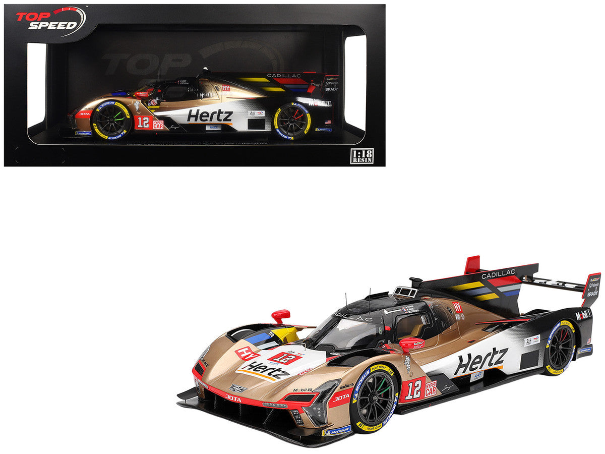 Cadillac V-Series.R #12 Alex Lynn - Norman Nato - Will Stevens "Cadillac Hertz Team Jota" FIA WEC "24 Hours of Le Mans" (2025) 1/18 Model Car by Top Speed LuxuryLifeWay Online Store
