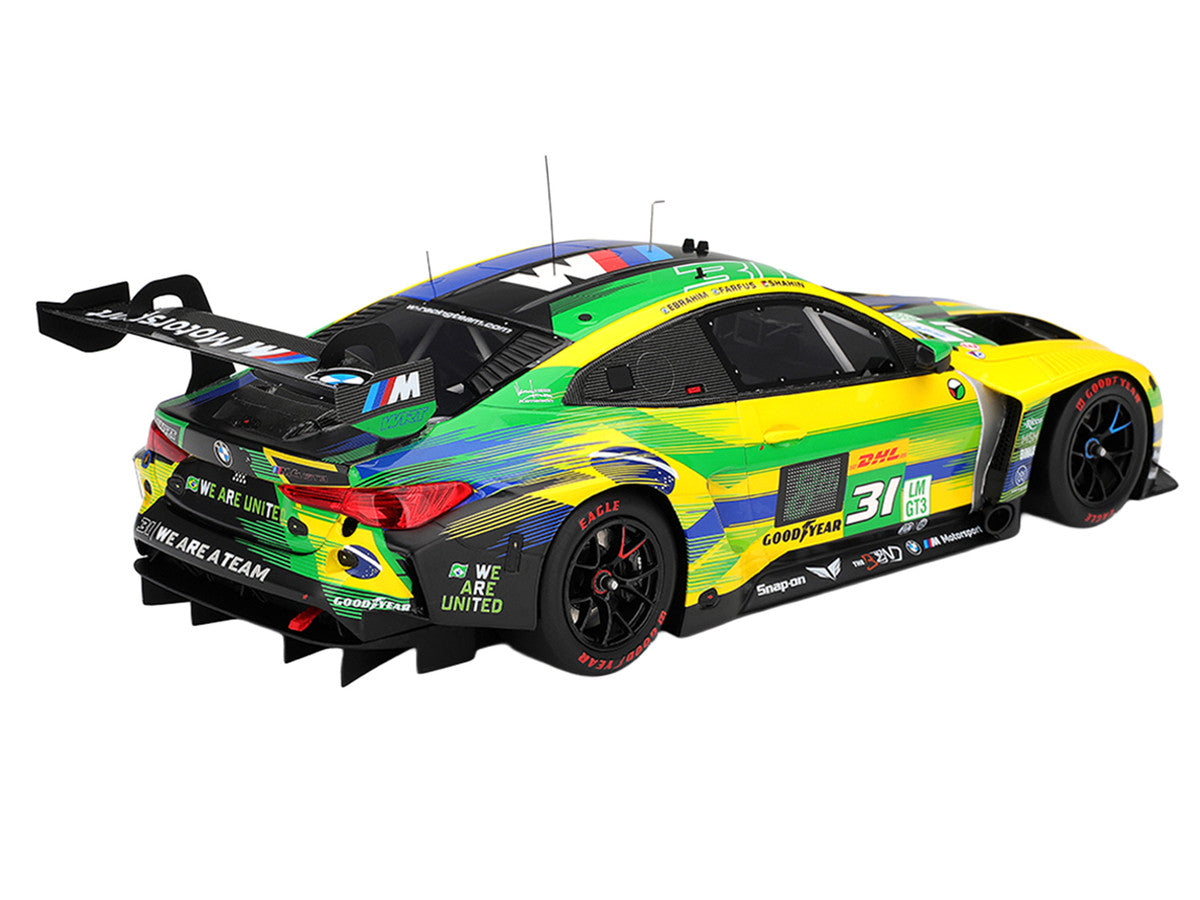 BMW M4 GT3 EVO #31 Pedro Ebrahim - Augusto Farfus - Yasser Shahin "The Bend Team WRT" WEC "6 Hours of Sao Paulo" (2025) 1/18 Model Car by Top Speed LuxuryLifeWay Online Store