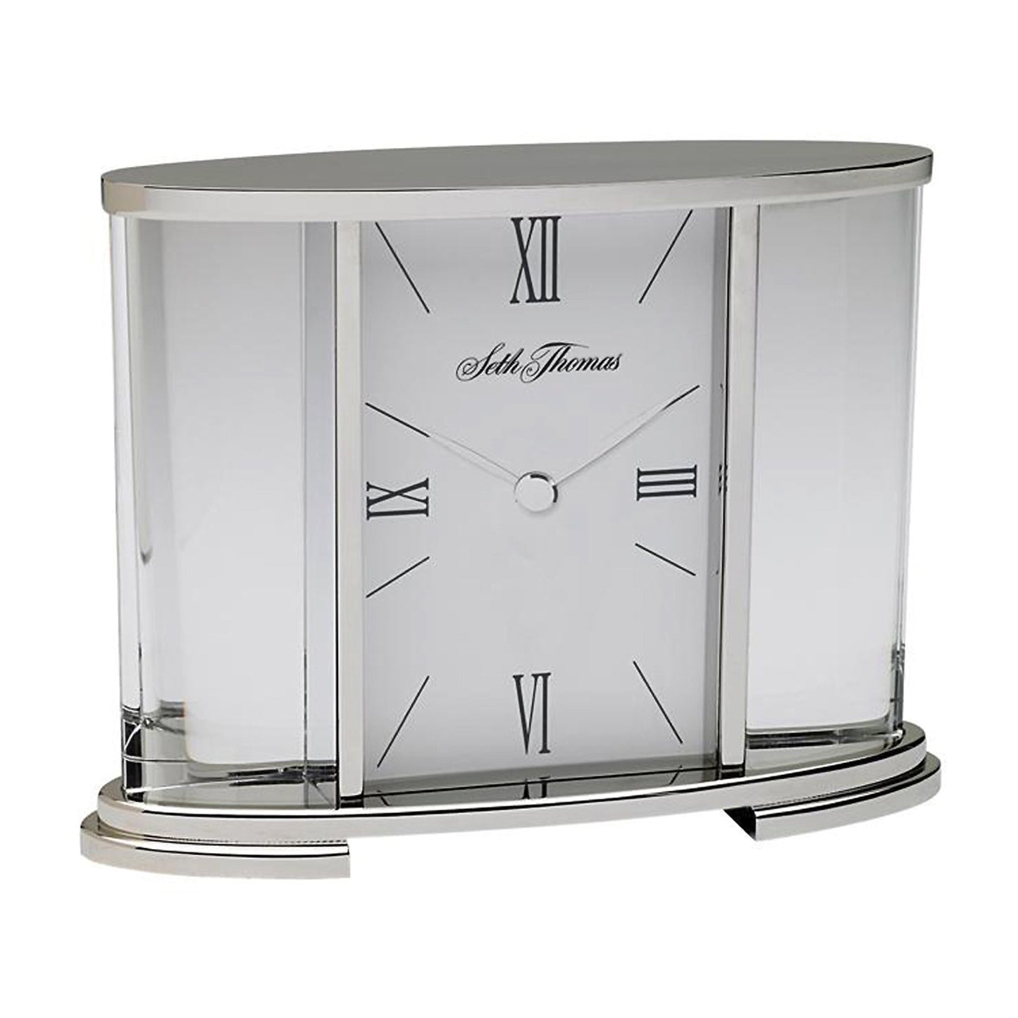 Seth Thomas Silver Glass Carriage Table Clock LuxuryLifeWay Online Store
