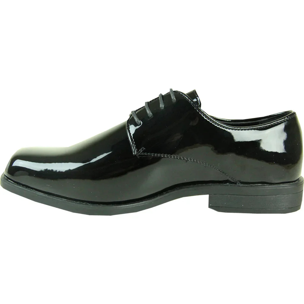 VANGELO Men Dress Shoe TUX-1 Oxford Formal Tuxedo for Prom & Wedding Black Patent LuxuryLifeWay Online Store
