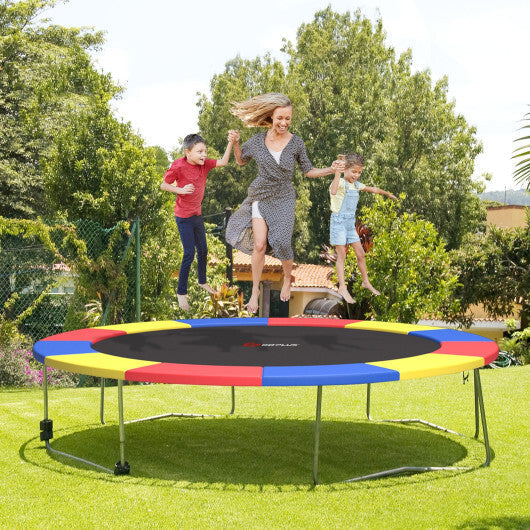 12 Feet Waterproof and Tear-Resistant Universal Trampoline Safety Pad Spring Cover-Blue LuxuryLifeWay Online Store