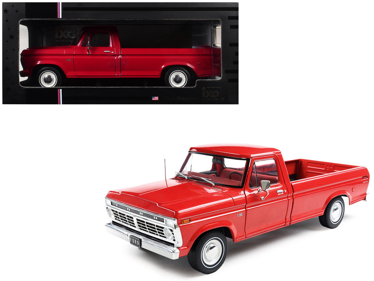 1974 Ford F-100 Pickup Truck Candy Apple Red 1/18 Diecast Model Car by IXO Models LuxuryLifeWay Online Store