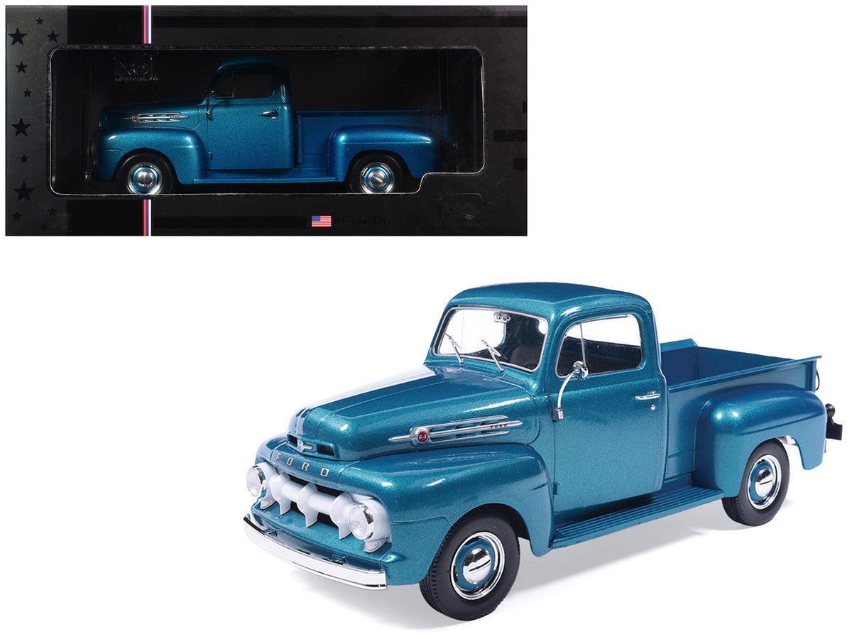 1952 Ford F1 Pickup Truck Blue Metallic 1/24 Diecast Model by IXO Models LuxuryLifeWay Online Store