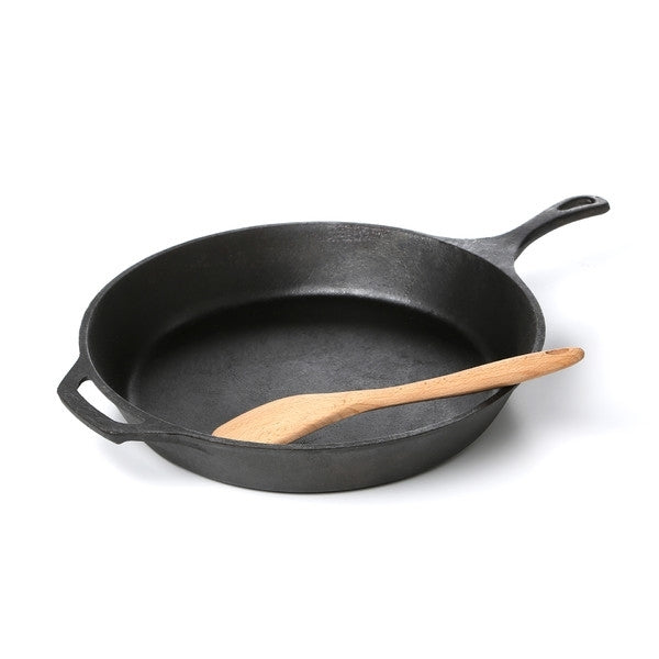 Pre-Seasoned Cast Iron 14-inch Round Skillet LuxuryLifeWay Online Store