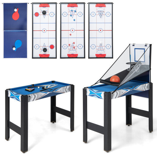 6-In-1 Combo Game Table with Basketball Billiards Ping Pong Hockey Shuffleboard LuxuryLifeWay Online Store