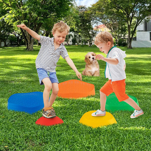 Stepping Stones for Kids 5 PCS Non-Slip Balance Stones with Storage Bag-Macaron LuxuryLifeWay Online Store