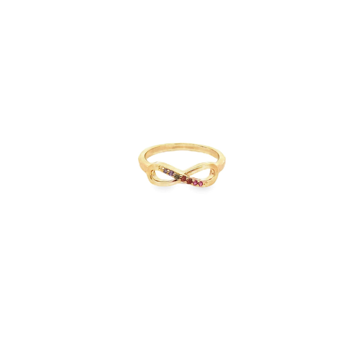 Multicolor CZ Minimalist Infinity Ring LuxuryLifeWay Online Store