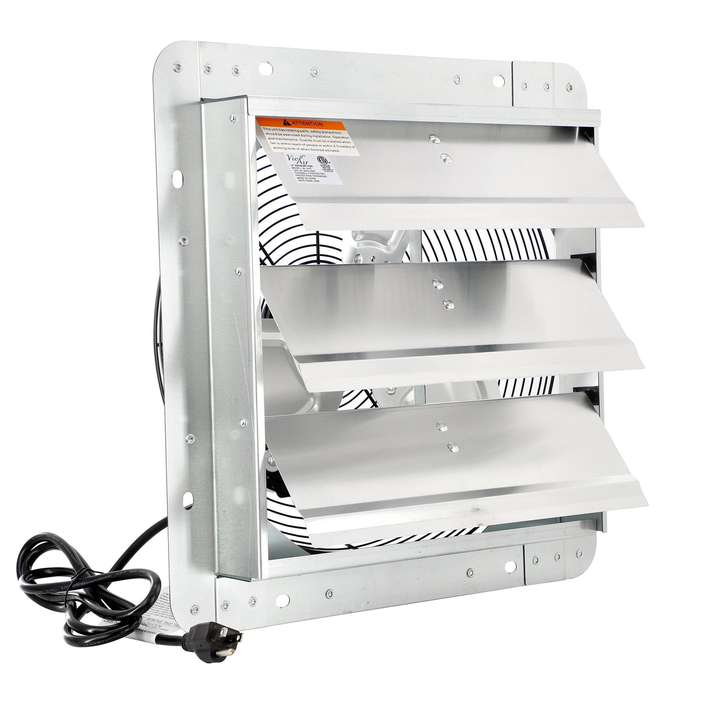 Via Air 14 Inch Shutter Exhaust Fan with Power Cord LuxuryLifeWay Online Store