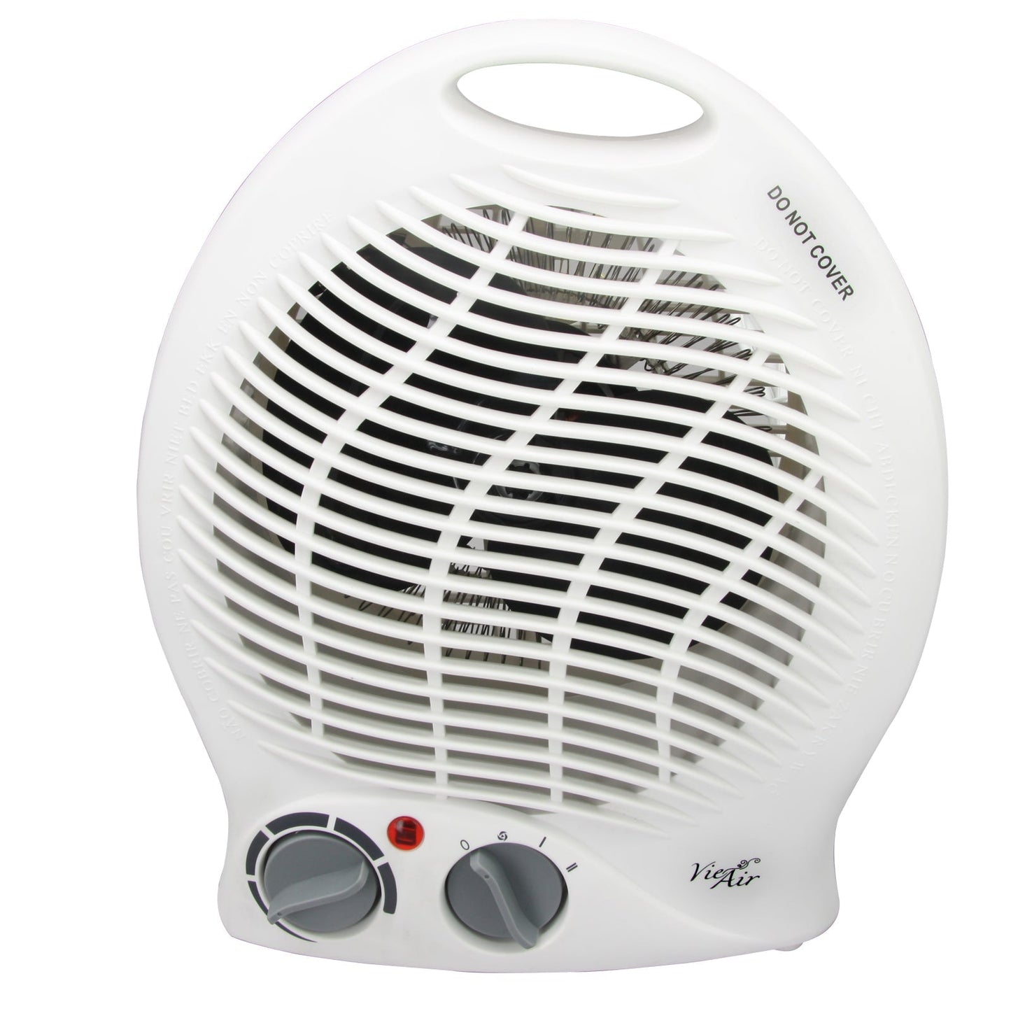Vie Air 1500W Portable 2-Settings White Home Fan Heater with Adjustable Thermostat LuxuryLifeWay Online Store