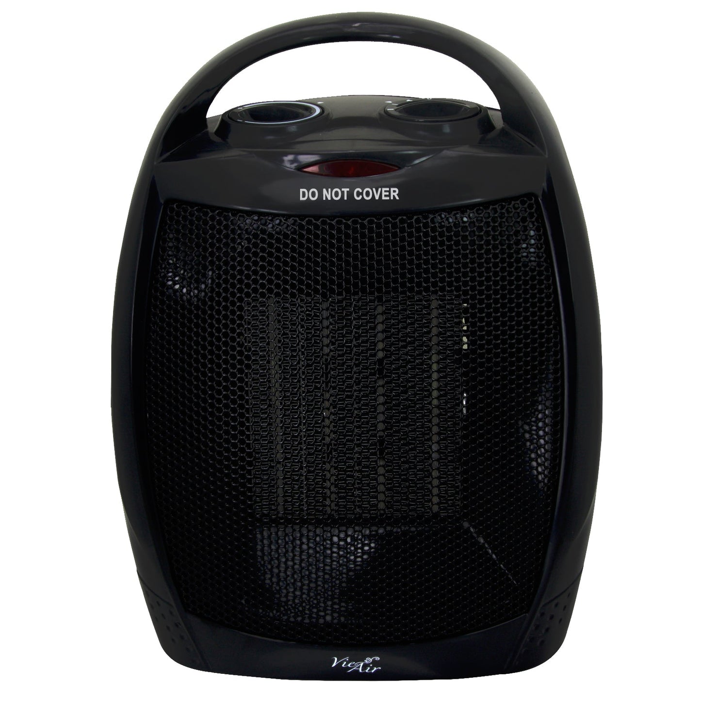 Vie Air 1500W Portable 2 Settings Black Ceramic Heater with Adjustable Thermostat LuxuryLifeWay Online Store