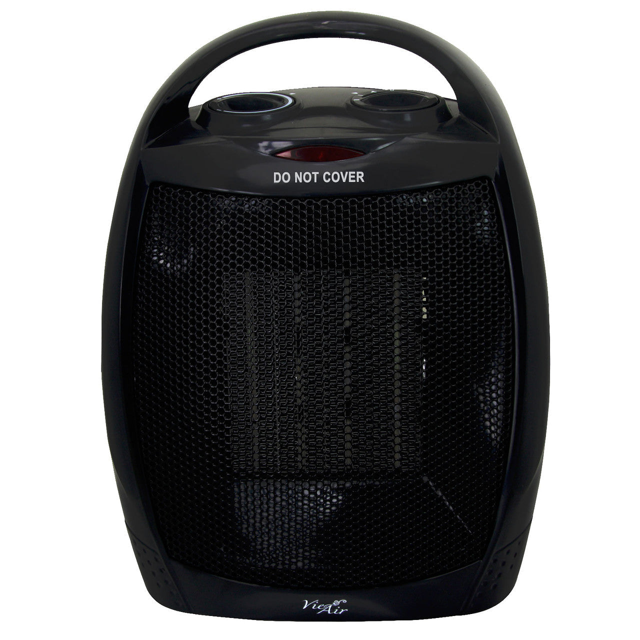 Vie Air 1500W Portable 2 Settings Black Ceramic Heater with Adjustable Thermostat LuxuryLifeWay Online Store