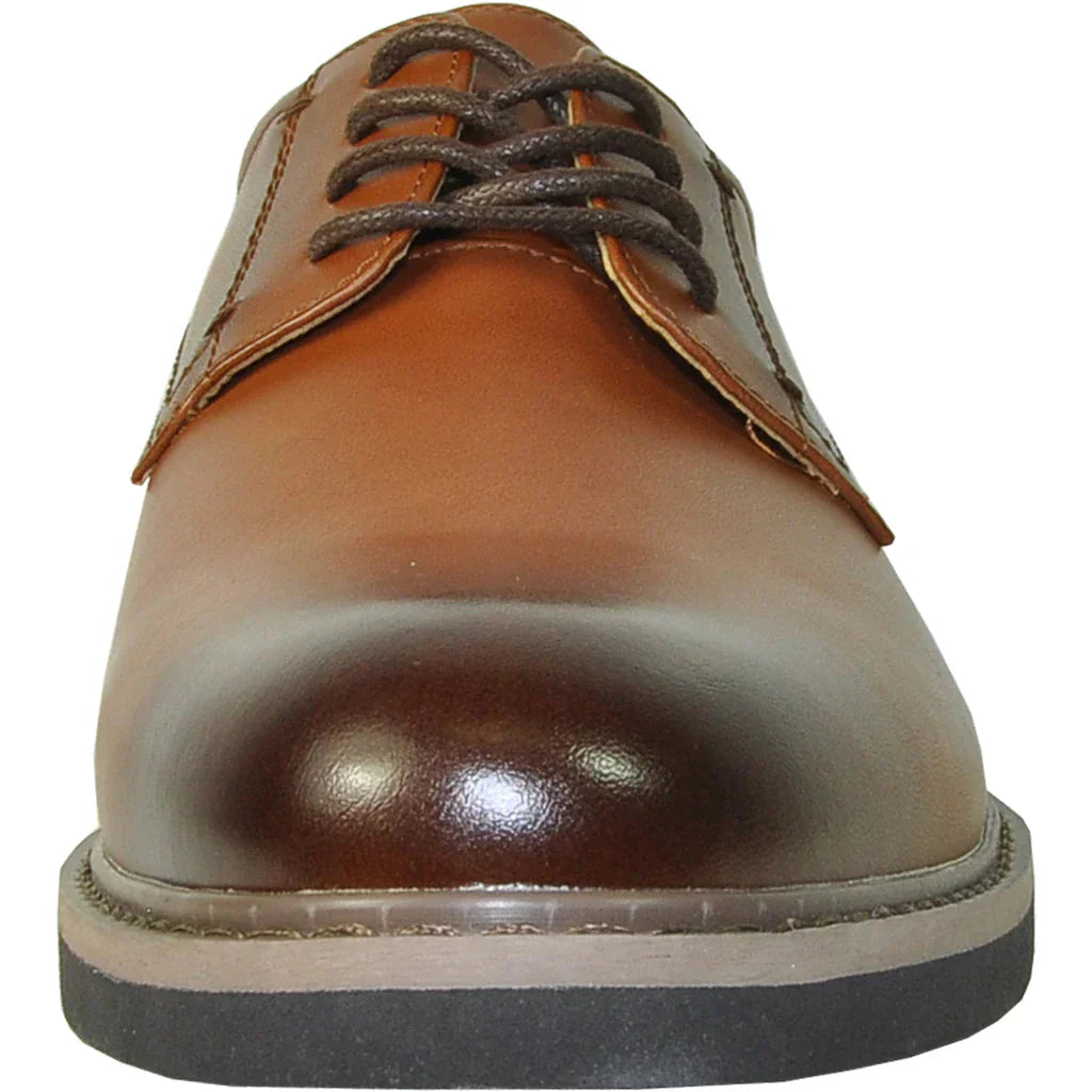 "Vallo-1P" Brown Matte Vangelo Tuxedo Shoes LuxuryLifeWay Online Store
