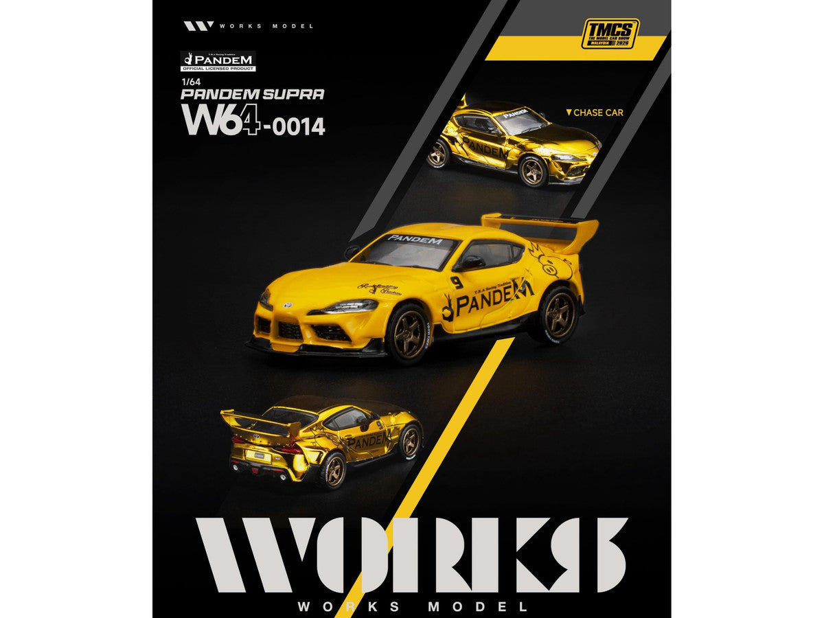 Pandem Supra Yellow "The Model Car Show Malaysia 2026" 1/64 Diecast Model Car by Works Model LuxuryLifeWay Online Store