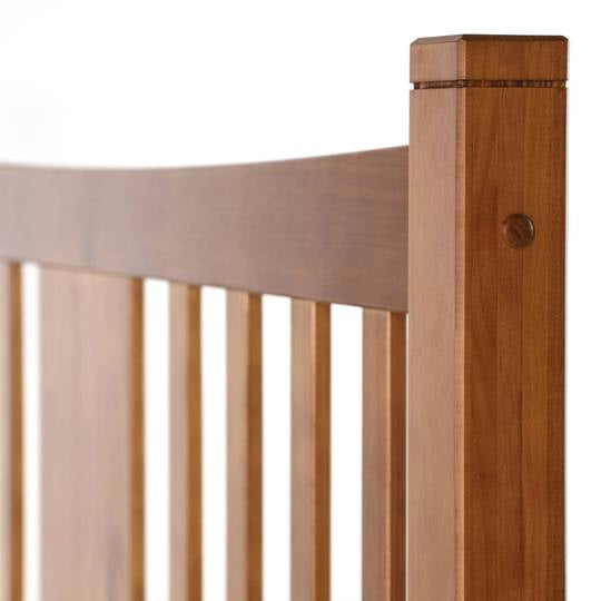 King Farmhouse Style Solid Wood Platform Bed Frame with Headboard in Walnut LuxuryLifeWay Online Store