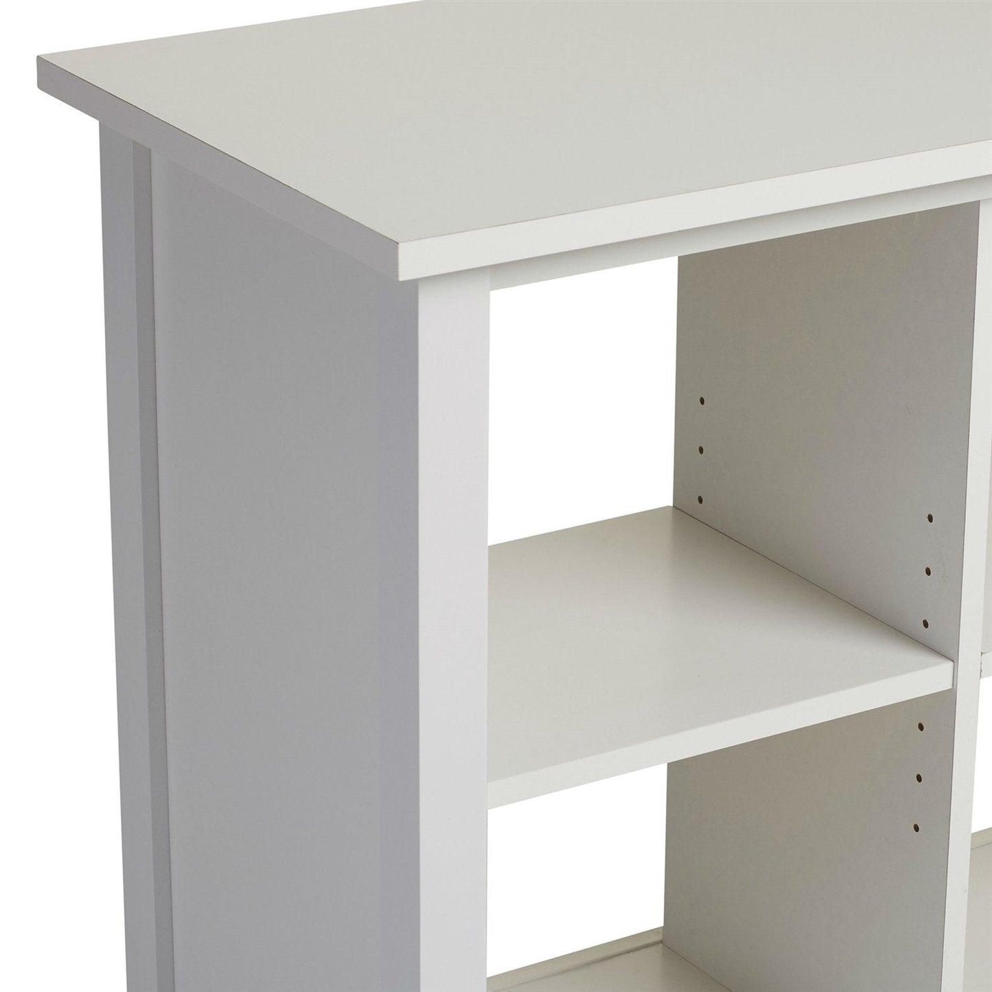 Adjustable Shelf 6-Cube Bookcase Storage Unit Sideboard in White LuxuryLifeWay Online Store
