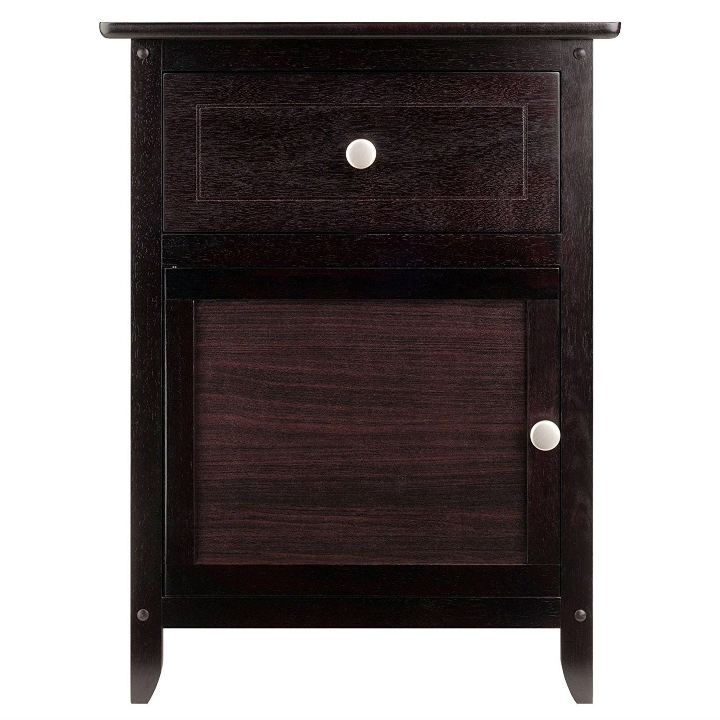 Espresso Wood End Table Nightstand Accent Table LuxuryLifeWay Online Store