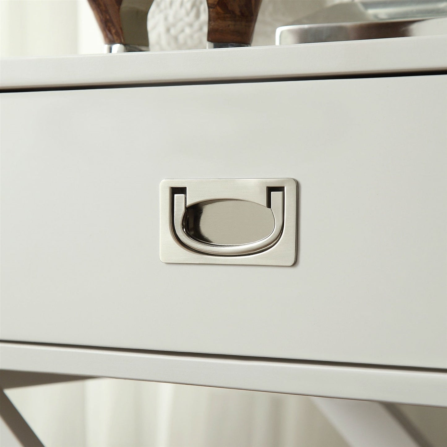 White Modern Bedroom Decor 1-Drawer Bedside Table Nightstand End Table LuxuryLifeWay Online Store