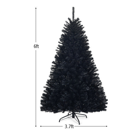 Costway 6 Feet Hinged Artificial Halloween Christmas Tree LuxuryLifeWay Online Store