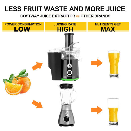 Costway 2 Speed Wide Mouth Fruit and Vegetable Centrifugal Electric Juicer LuxuryLifeWay Online Store