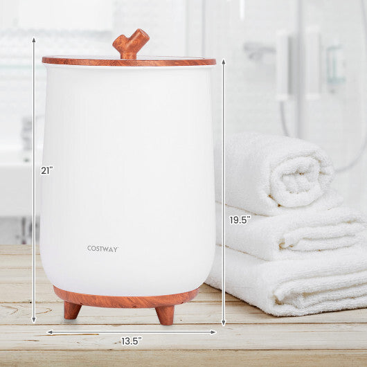 Costway 23L Large Luxury Bucket-Style Towel Warmer with Fragrant Disc Holder-Coffee LuxuryLifeWay Online Store