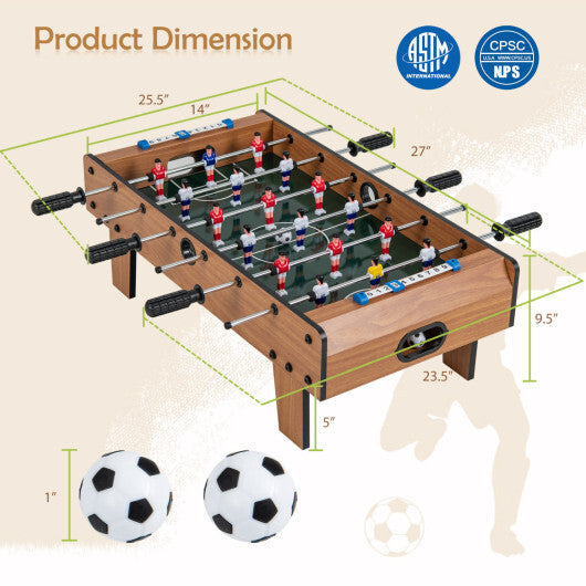 Costway 27 Inch Foosball Table Mini Tabletop Soccer Game LuxuryLifeWay Online Store