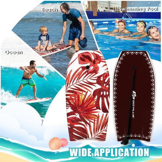 Costway 37 Inch Lightweight Surfboard With Fin EPS Core for Kids and Adults-M LuxuryLifeWay Online Store