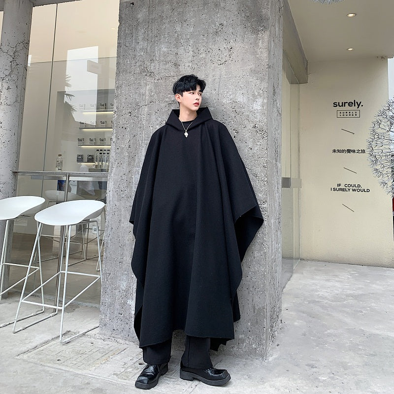 Men's Hip-hop Dark Wind Bat-style Cape Jacket Pi-Mart