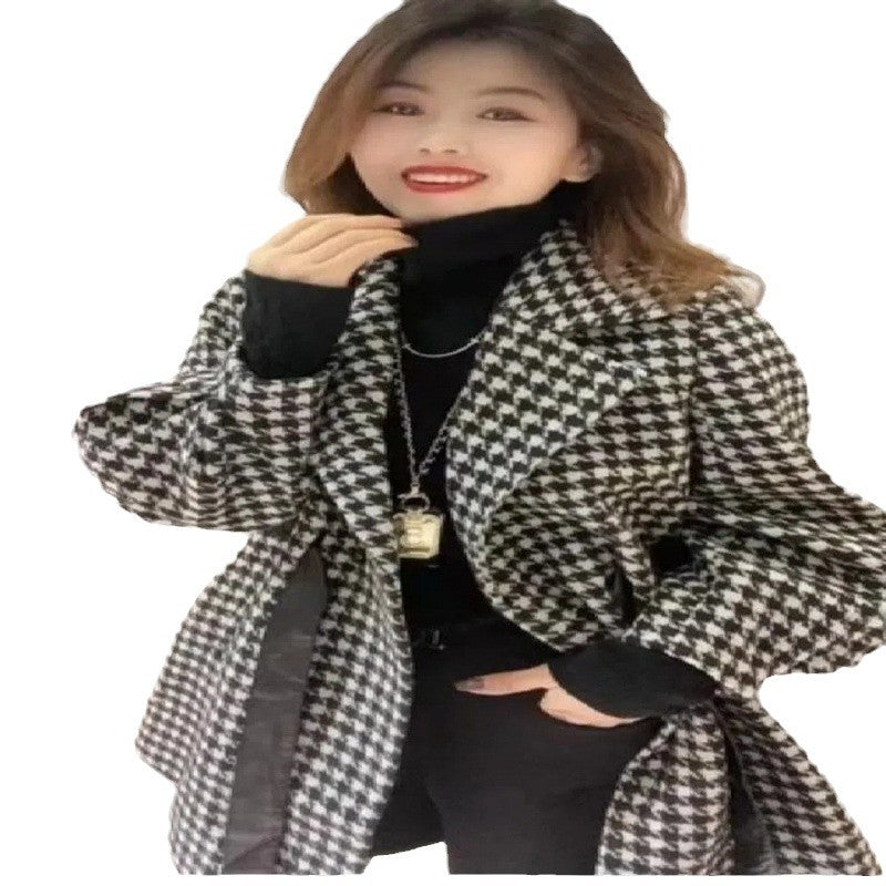 High-grade Woolen Mid-length Coat Women's Clothing Best YouTube Store