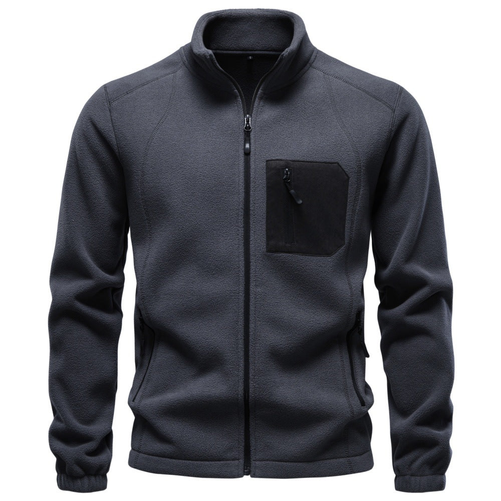 2026 Autumn Winter Cross-Border Trade Thickened Men's Fleece Sweatshirt For Outdoor Casual Wear, Men's Warm Fleece-Lined Sweatshirt NorixaFashion.com