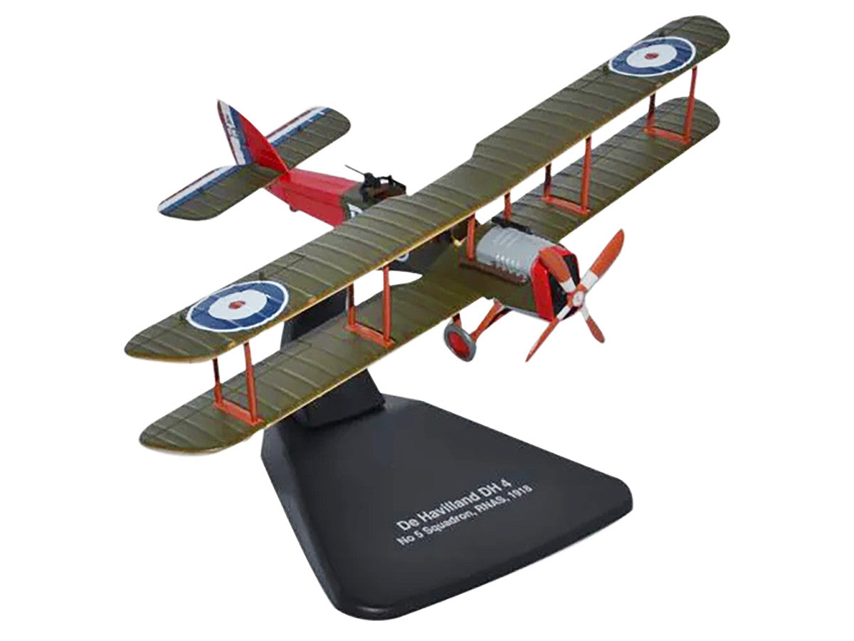 De Havilland DH4 Bomber Plane "5 Squadron Royal Naval Air Service" (1918) "Oxford Aviation" Series 1/72 Diecast Model Airplane by Oxford Diecast LuxuryLifeWay Online Store