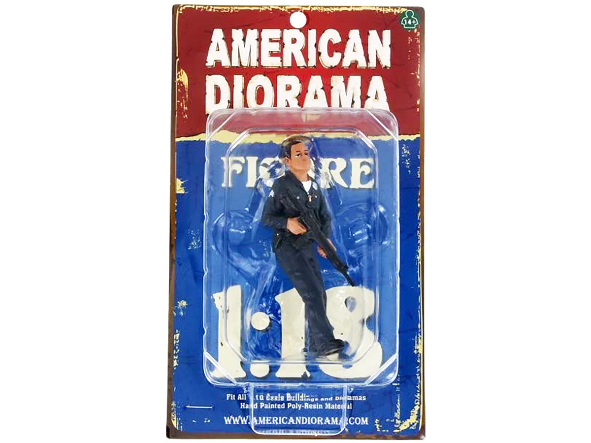 Police Officer II Figure For 1:18 Scale Models by American Diorama LuxuryLifeWay Online Store