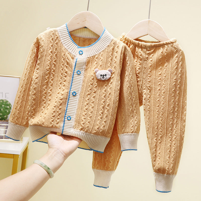 Two-piece Cardigan Jackets For Boys And Girls NorixaFashion.com