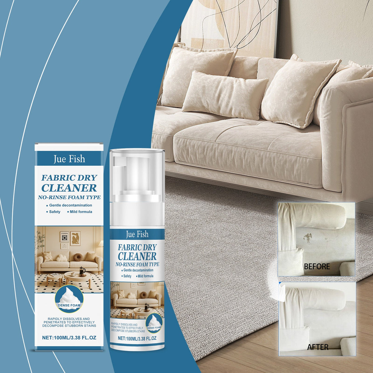 Fabric Sofa Cleaner 1 0 0ml1box Tri Light Beauty
