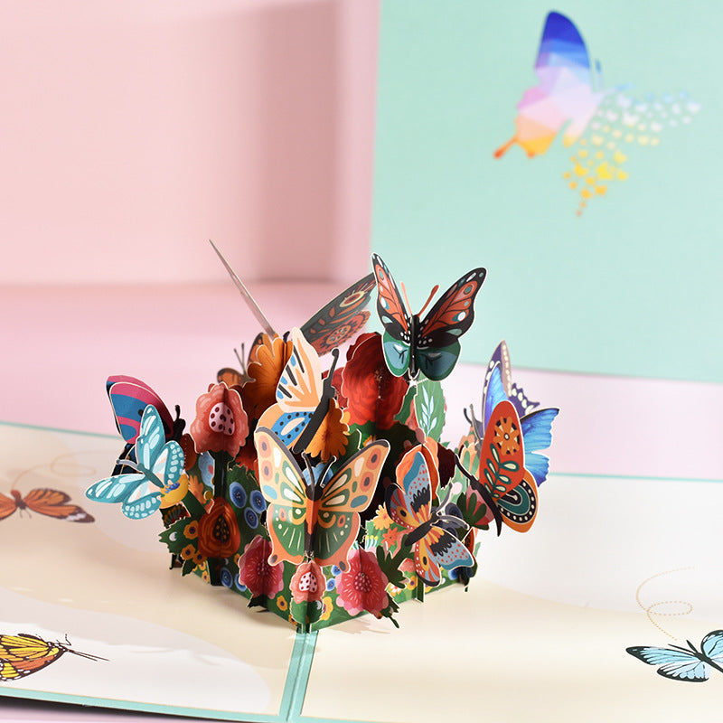 Butterfly Pop-Up Greeting Cards for Mother's Day Gift LadyShow.Store