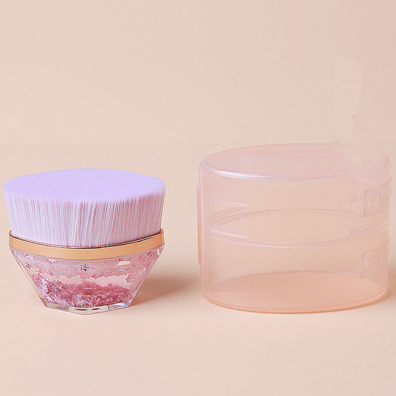 Gilding Petal Makeup Brush Do Not Eat Powder With Storage Box Seamless CJD2