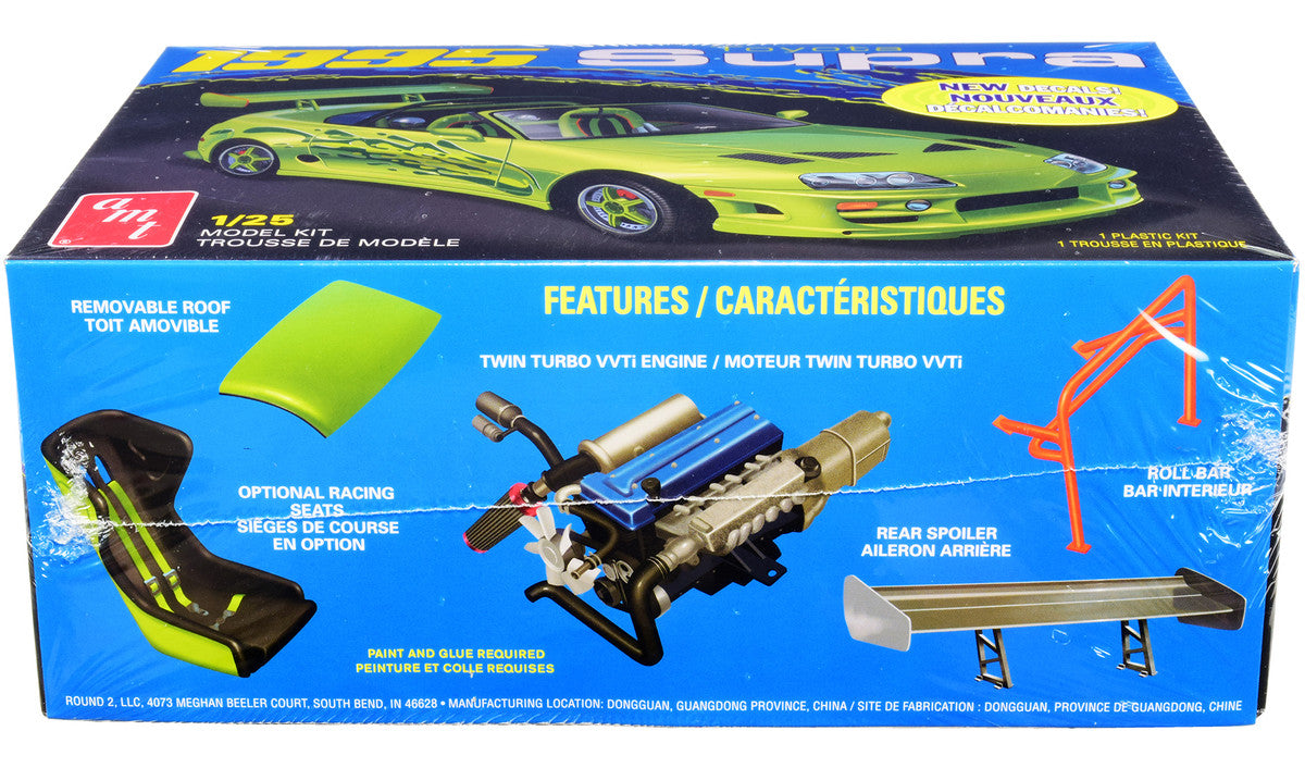 Skill 2 Model Kit 1995 Toyota Supra Convertible 1/25 Scale Model by AMT LuxuryLifeWay Online Store