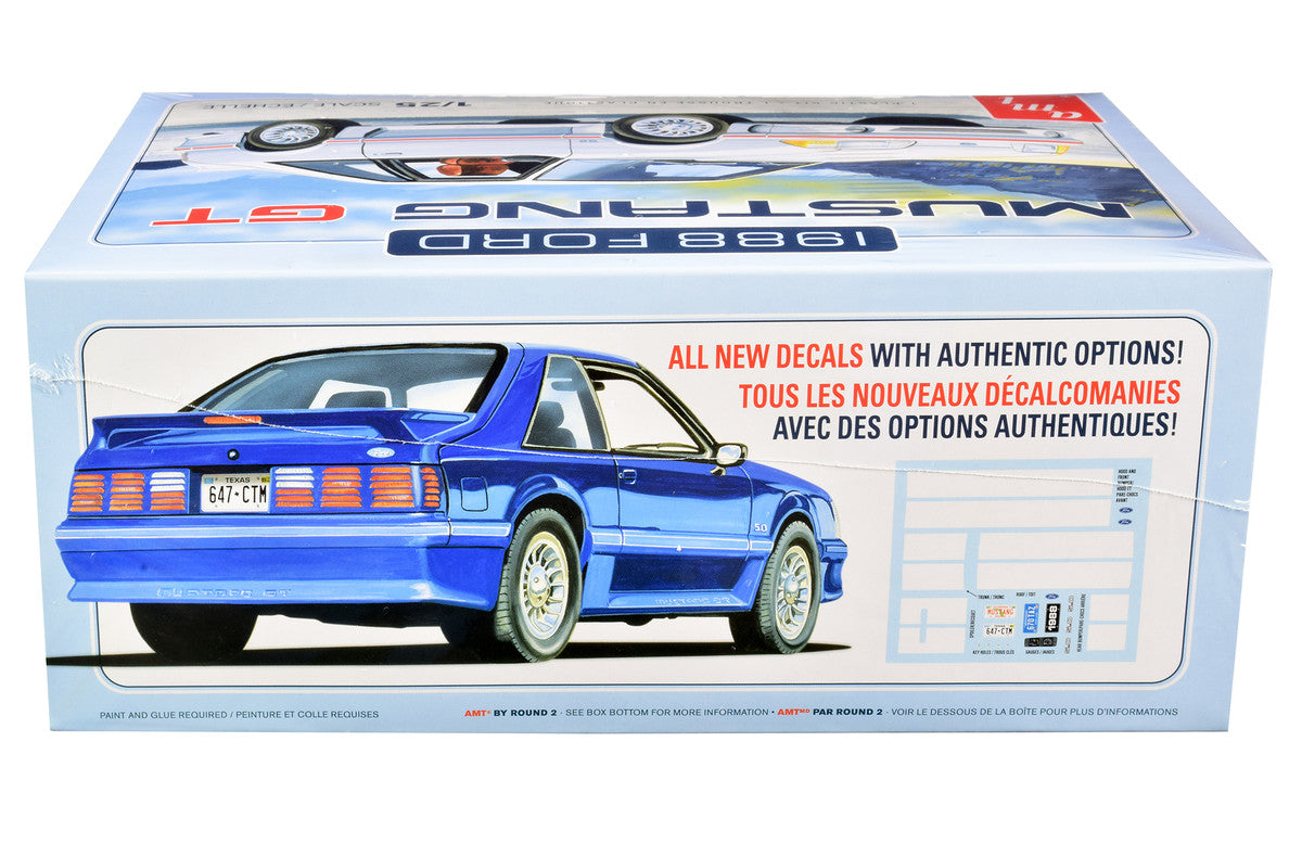 Skill 2 Model Kit 1988 Ford Mustang GT 1/25 Scale Model by AMT LuxuryLifeWay Online Store