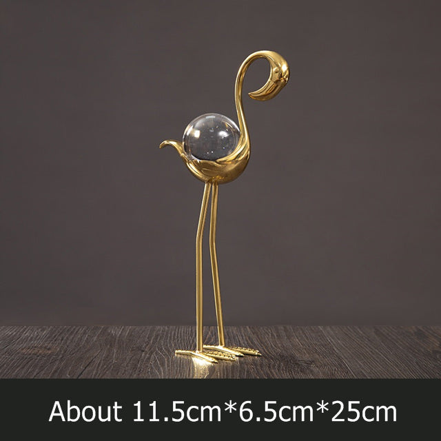Flamingo Crystal Ball Light Luxury Home Decoration LuxuryLifeWay Online Store