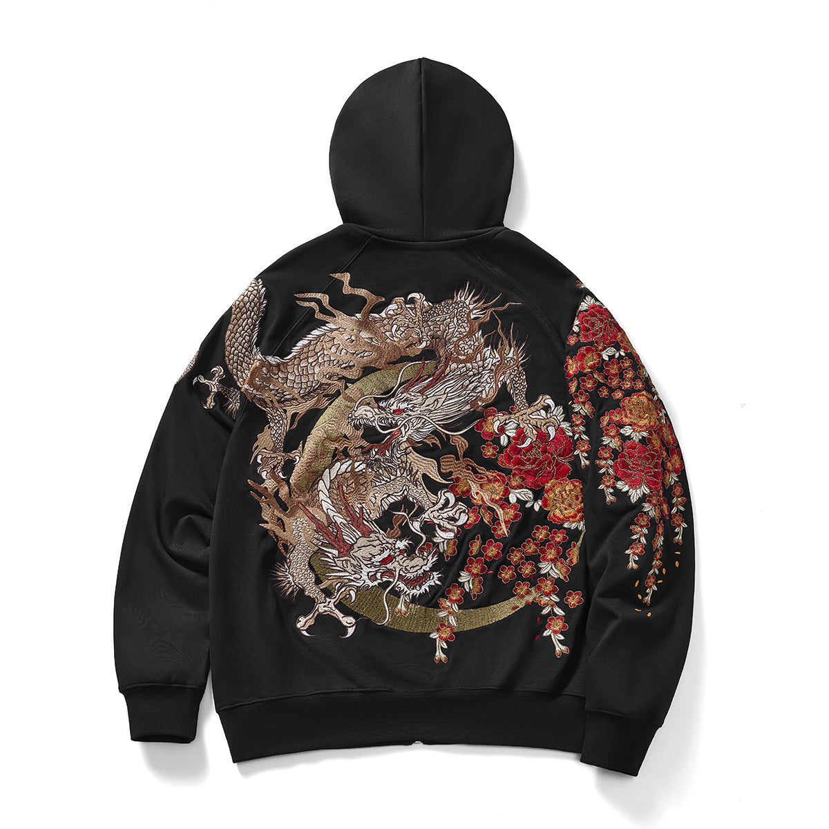 Heavy Duty Embroidered Hooded Cardigan With A Ziptrendy Streetwear Jacket LadyShow.Store