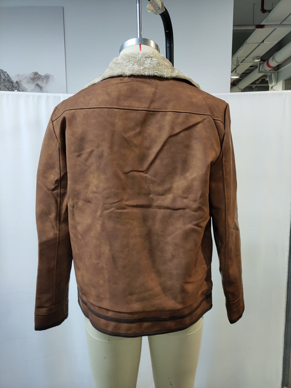 Autumn And Winter Men's Retro Brown Suede Casual Jacket LuxuryLifeWay Online Store